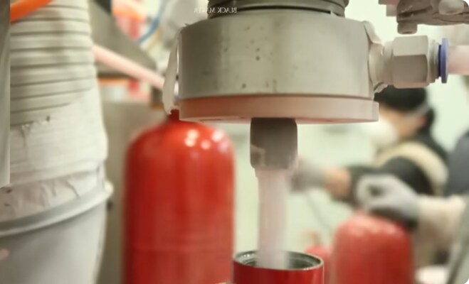 what are fire extinguishers made of